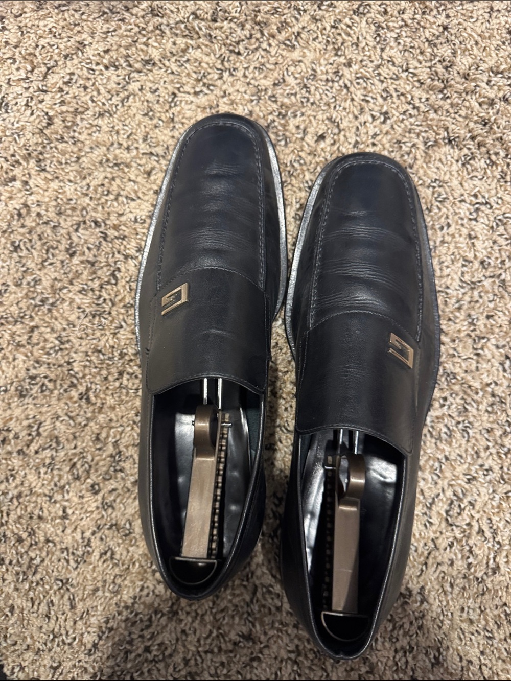 Men's Black Slip-On Leather Loafers Gucci